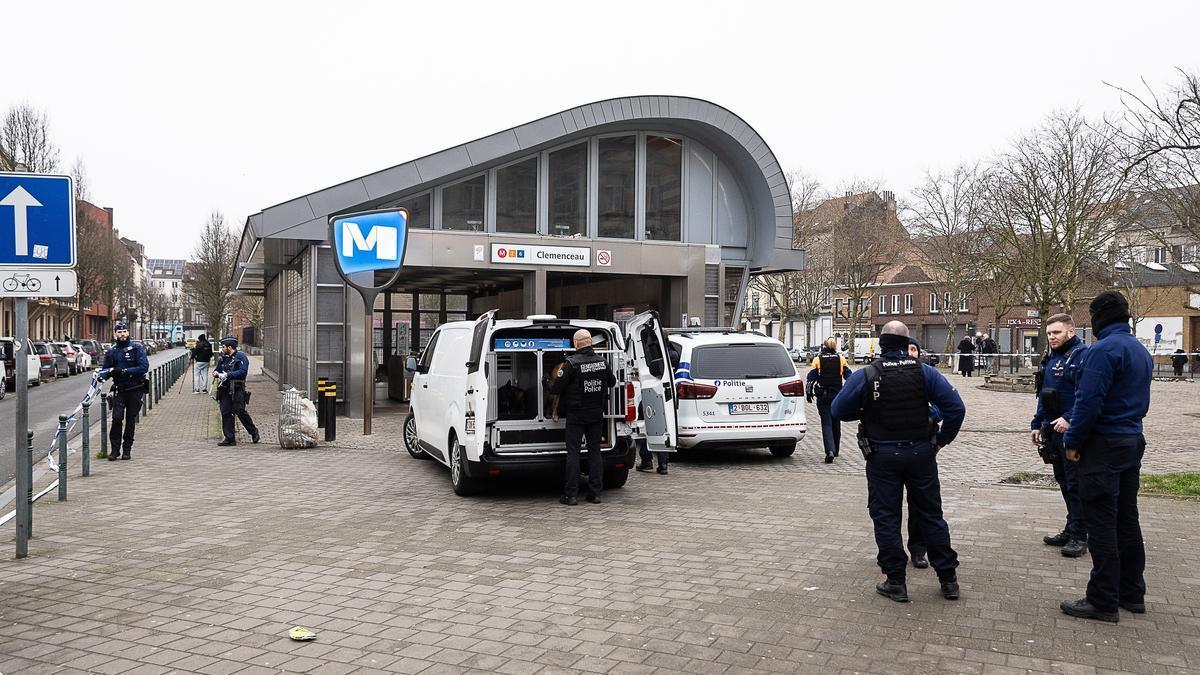 Autoridades belgas tras un tiroteo en una estación de metro