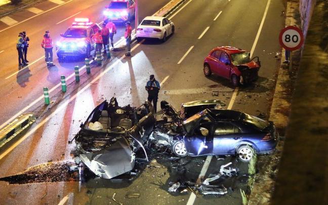 Imágenes del grave accidente en Zizur. Javier Bergasa