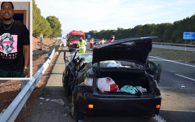 Wallison Garabito González, arriba a la izquierda, fallecido en un accidente de tráfico a la altura de Castejón CEDIDA