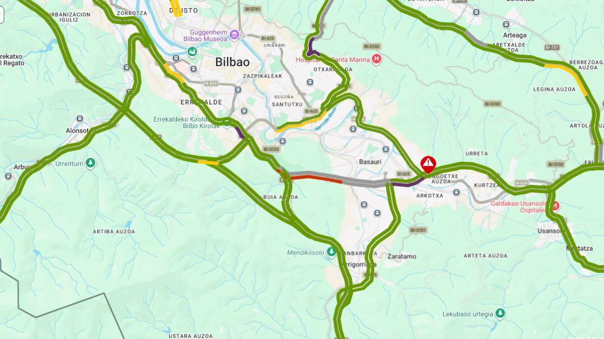 Lugar del accidente | Fuente: Bizkaimove