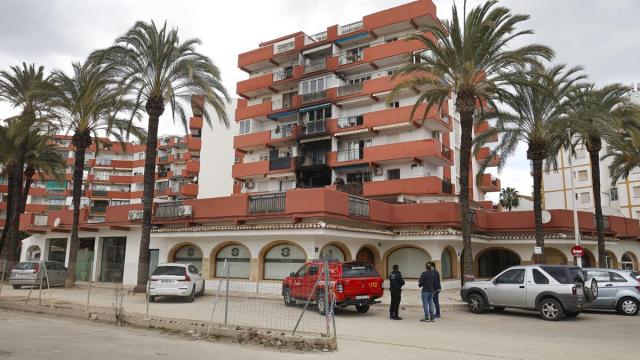 El edificio afectado por el incendio.