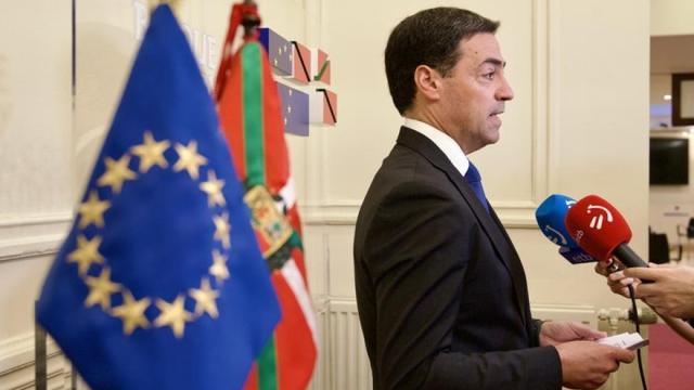 Pradales, durante sus declaraciones en Bruselas.