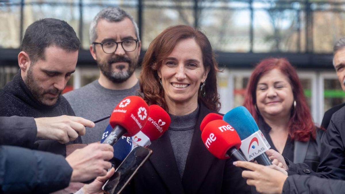 La ministra de Sanidad, Mónica García