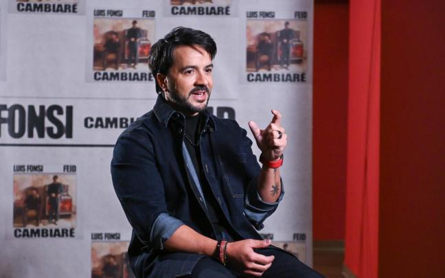 El cantante Luis Fonsi, durante una entrevista.