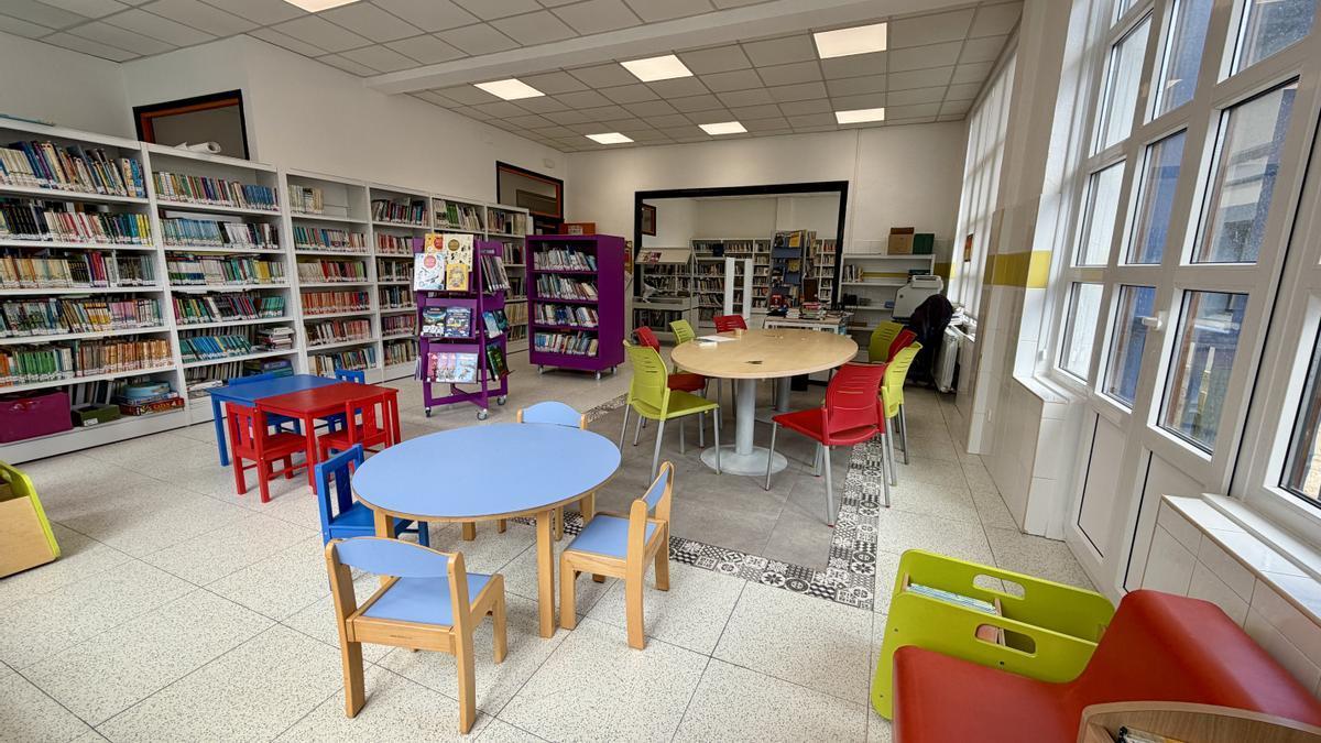 Zona infantil de la biblioteca de Getaria.