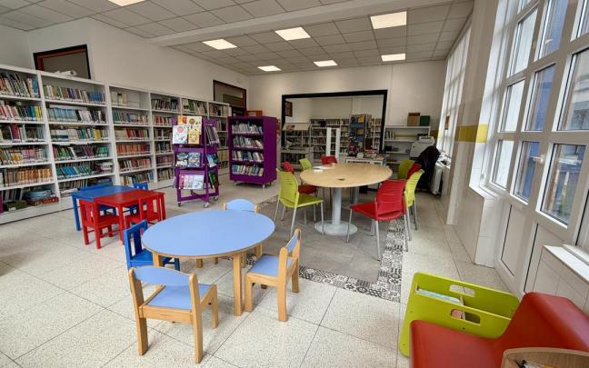 Zona infantil de la biblioteca de Getaria.