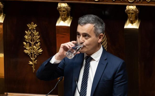 El ministro del Interior, Gérald Darmanin, durante el debate en la Asamblea francesa.