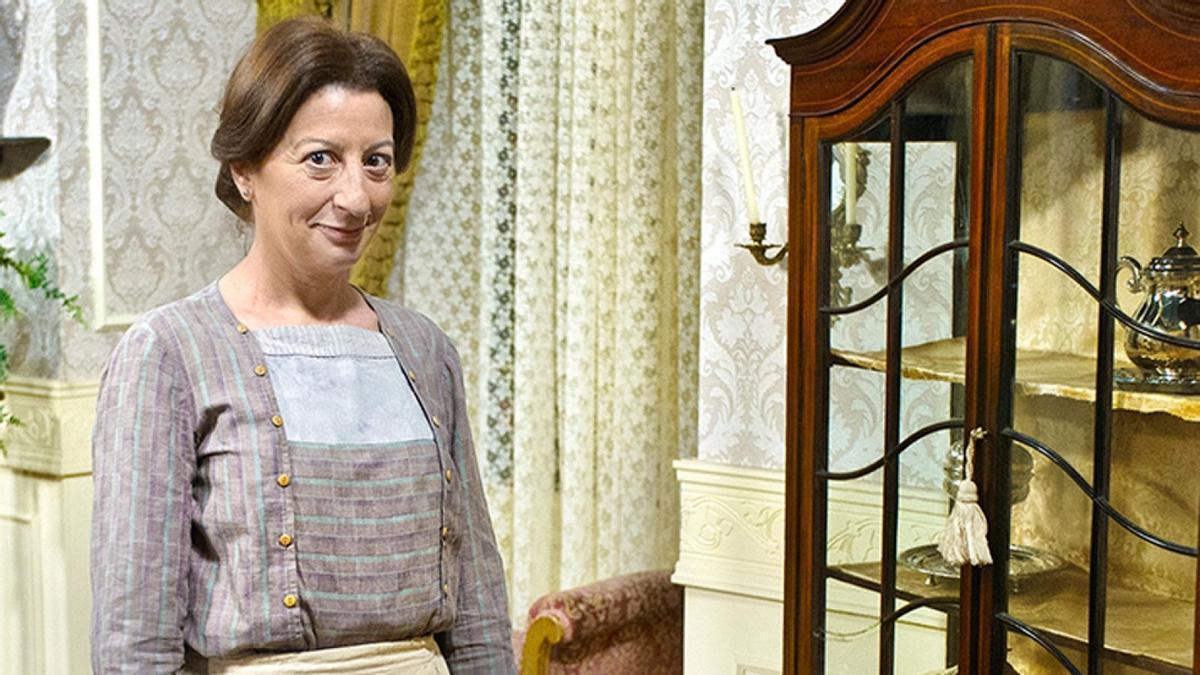 Aurora Sánchez como Paciencia en la serie 'Acacias 38'.