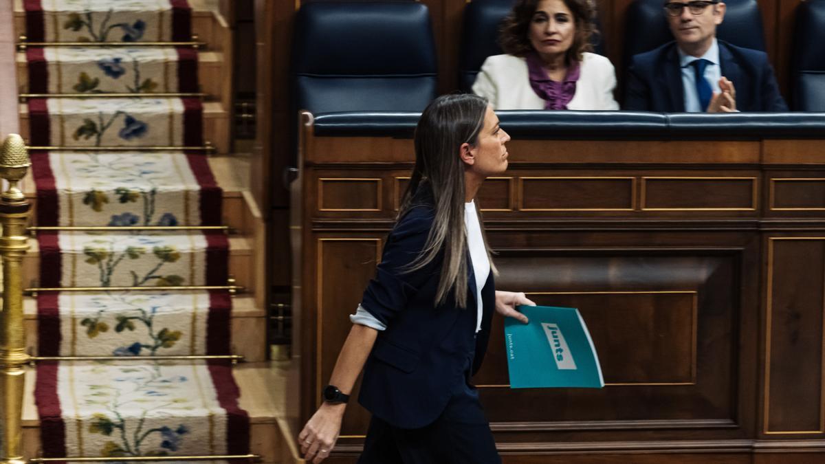 La portavoz de Junts en el Congreso, Miriam Nogueras