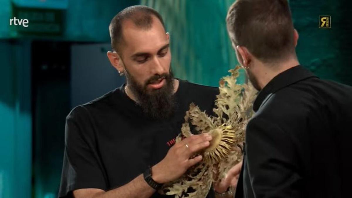 Borja Iglesias y David Broncano, ayer en 'La Revuelta'