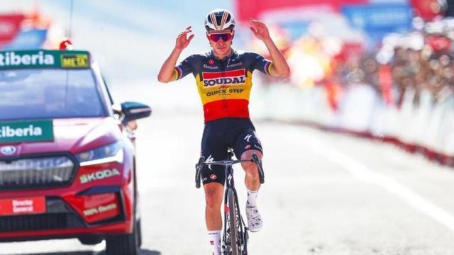 Evenepoel, vencedor en Belagua.