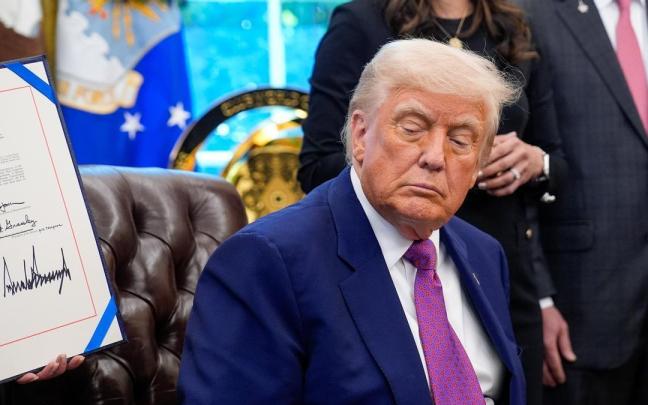 El presidente de Estados Unidos, Donald Trump, en el Despacho Oval. / EFE El presidente de Estados Unidos, Donald Trump, en el Despacho Oval.