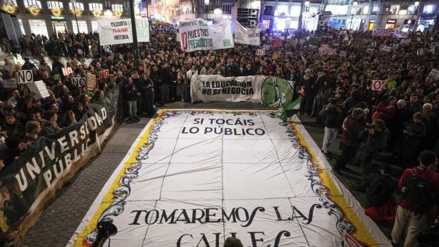 En imágenes: Miles de personas se manifiestan en Madrid contra la 