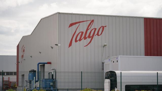 Fachada de la planta de Talgo en Rivabellosa.