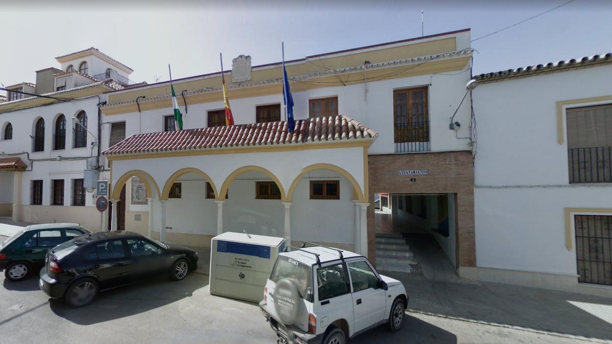 El Ayuntamiento del Lantejuela, en cuyo interior está la oficina de la Policía Local.