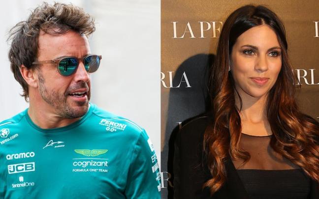 El piloto de Fórmula 1 Fernando Alonso y la periodista deportiva Melissa Jiménez