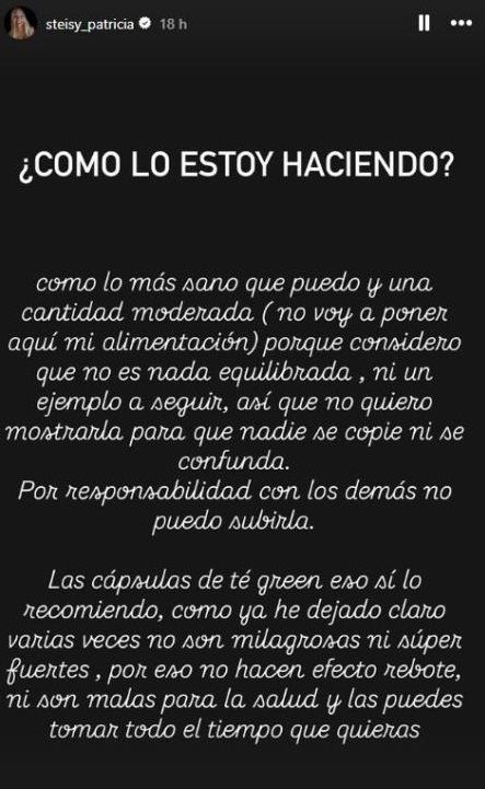 La granadina siempre ha mantenido que solo necesitaba tomar conciencia de sus hábitos, adoptar nuevas rutinas y hacerlo de forma saludable.
