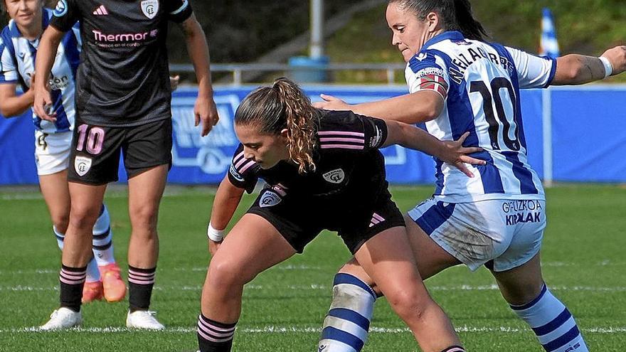 Nerea Eizagirre adelantó a las realistas ante el Madrid CFF. | FOTO: N.G..