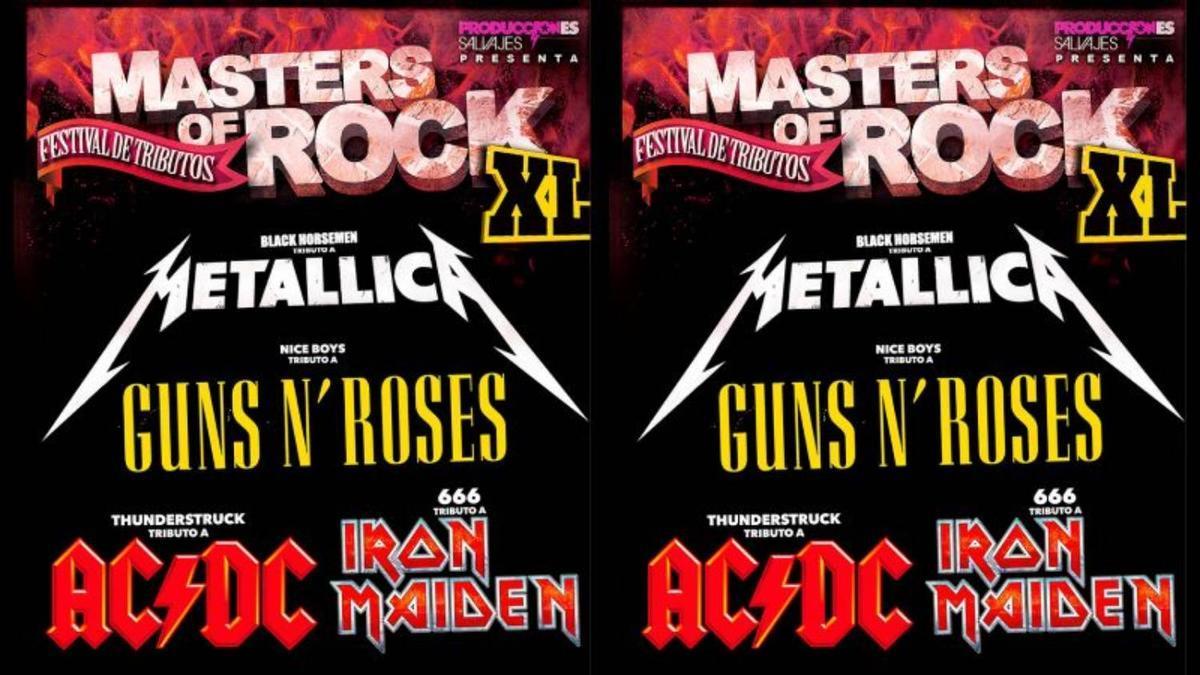 Cartel de 'Masters of Rock XL' en Kafe Antzokia.