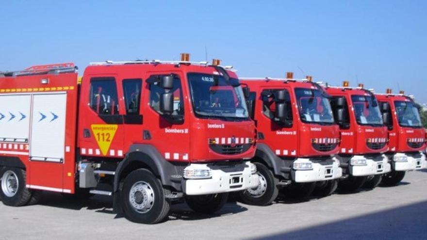 Vehículos de bomberos de la Generalitat