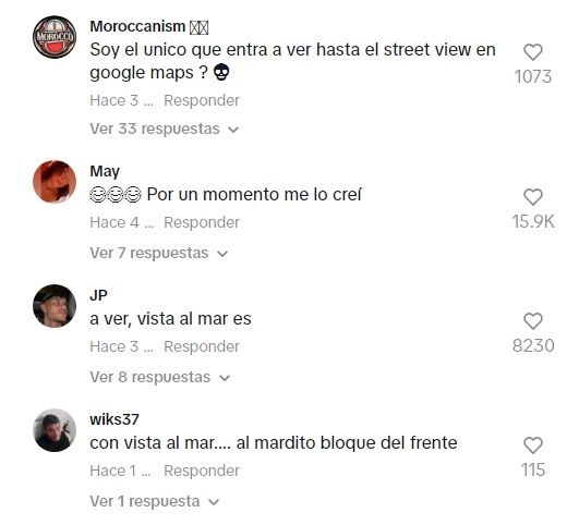 Algunos de los comentarios al post.