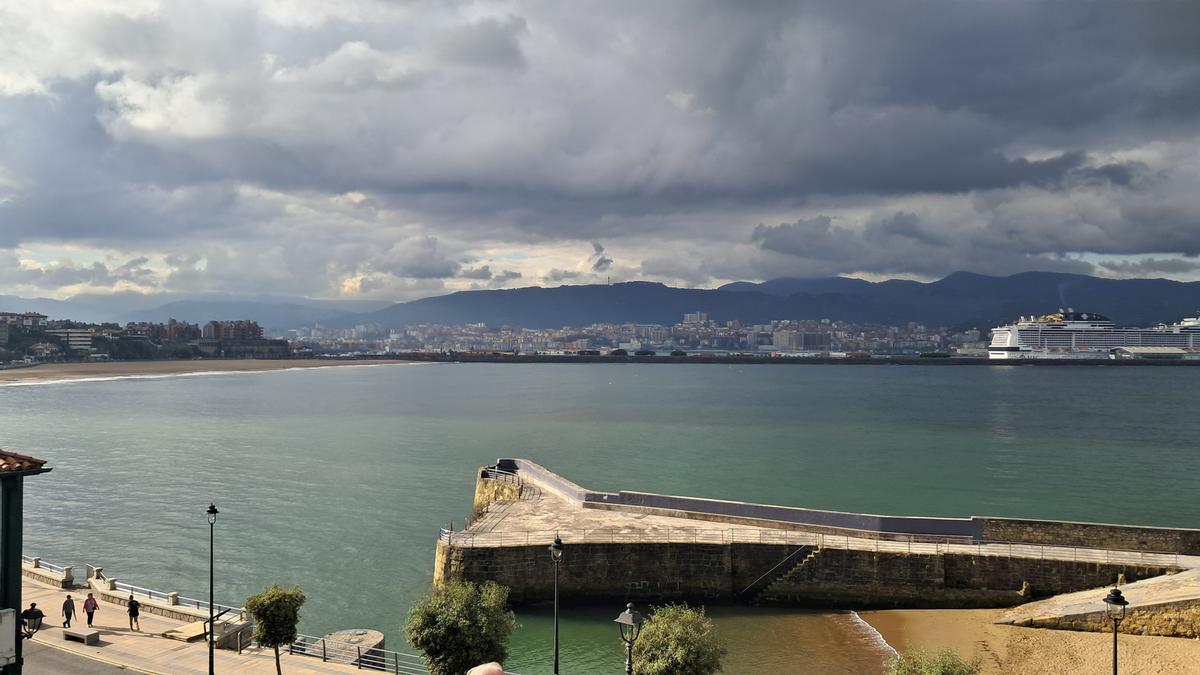 Panorámica desde la atalaya de Algorta.