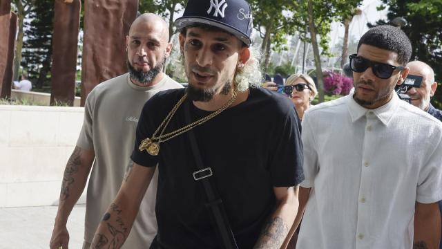 El cantante 'El Jincho' a su llegada a la Audiencia Provincial de Valencia.