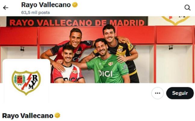 La cuenta oficial del Rayo en X.
