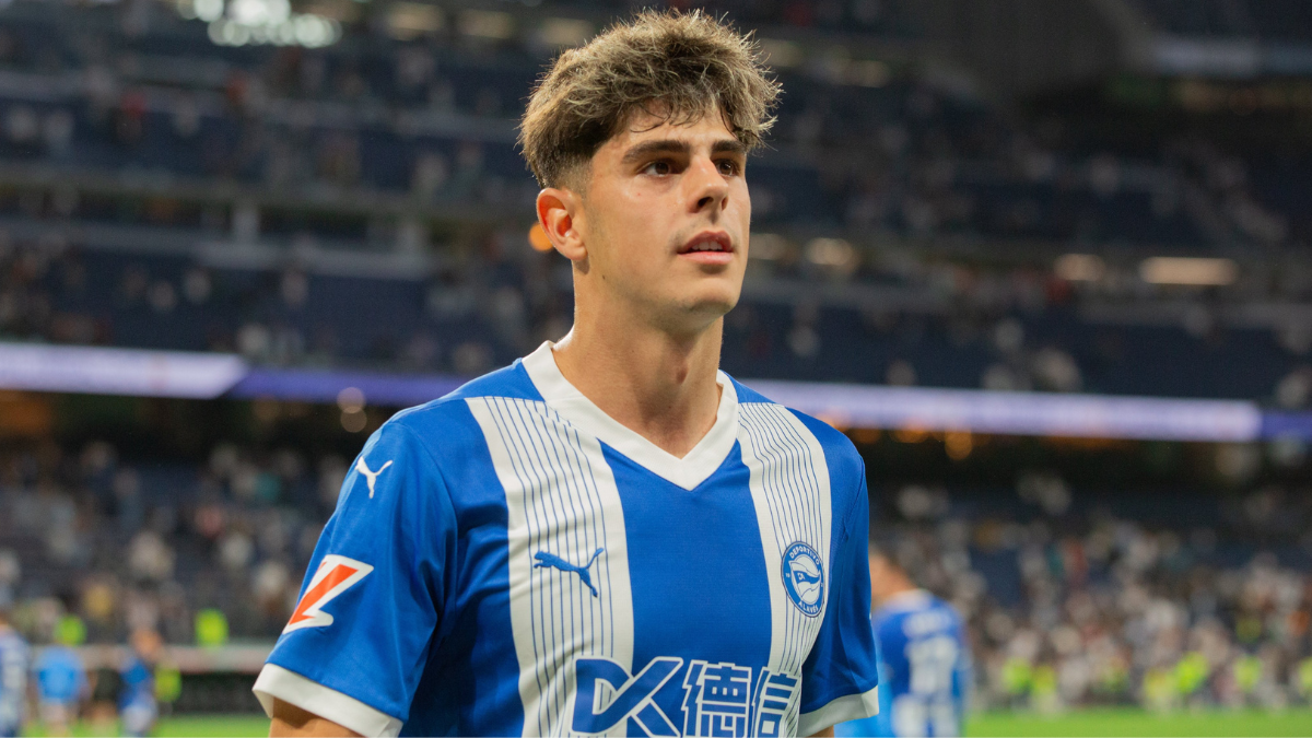 Adrián Pica durante un partido con el Deportivo Alavés. Foto: Deportivo Alavés