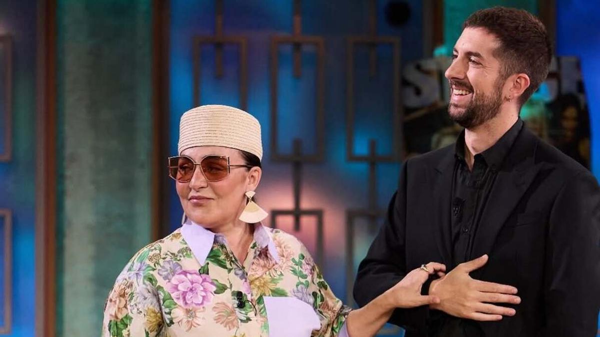 Candela Peña y David Broncano, en 'La Revuelta'