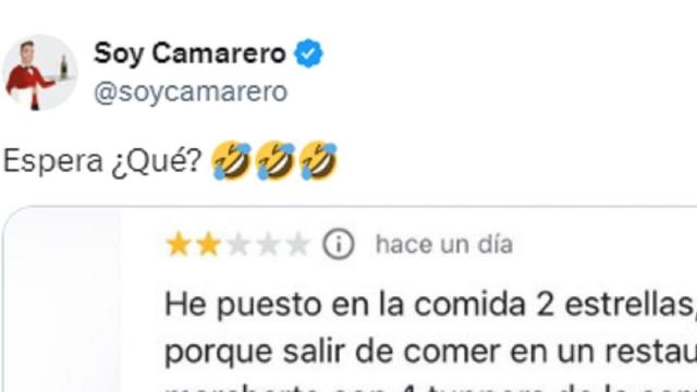 El comienzo del post. / X (@soycamarero) El comienzo del post.