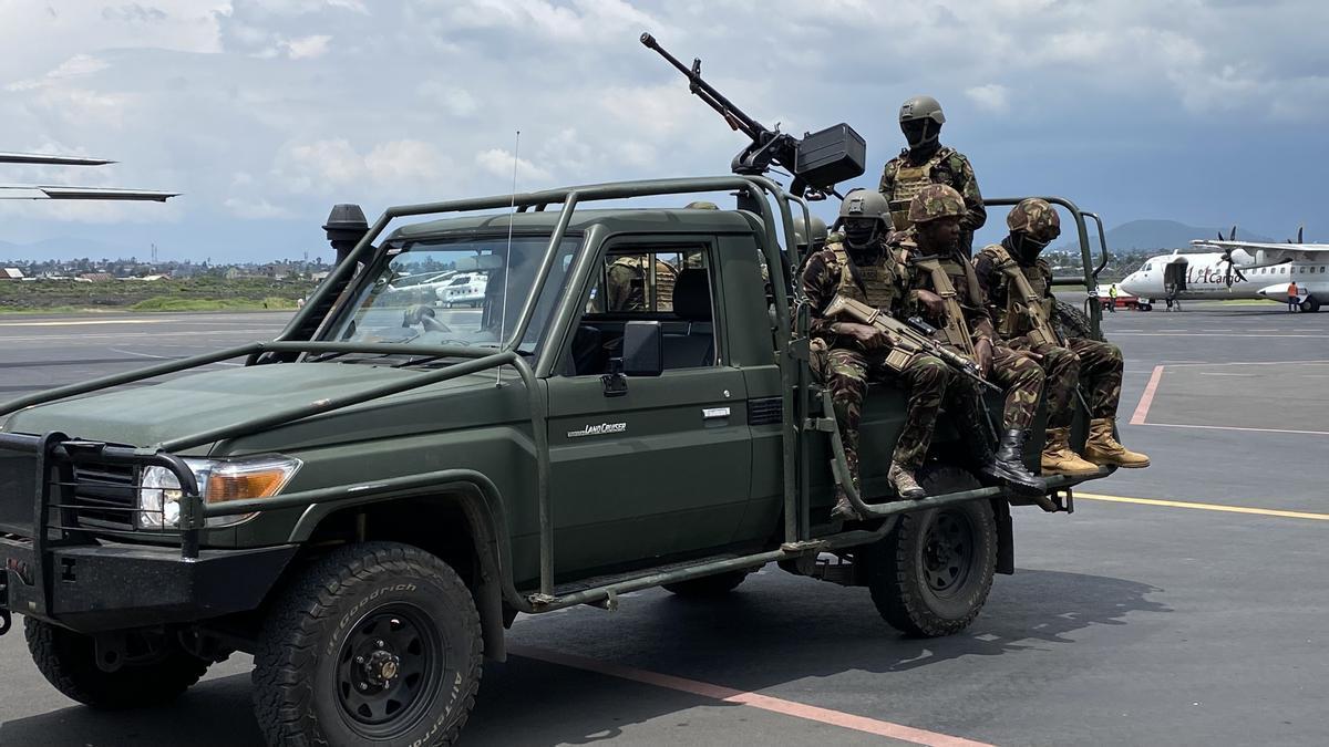 Un grupo de soldados en la RDC.