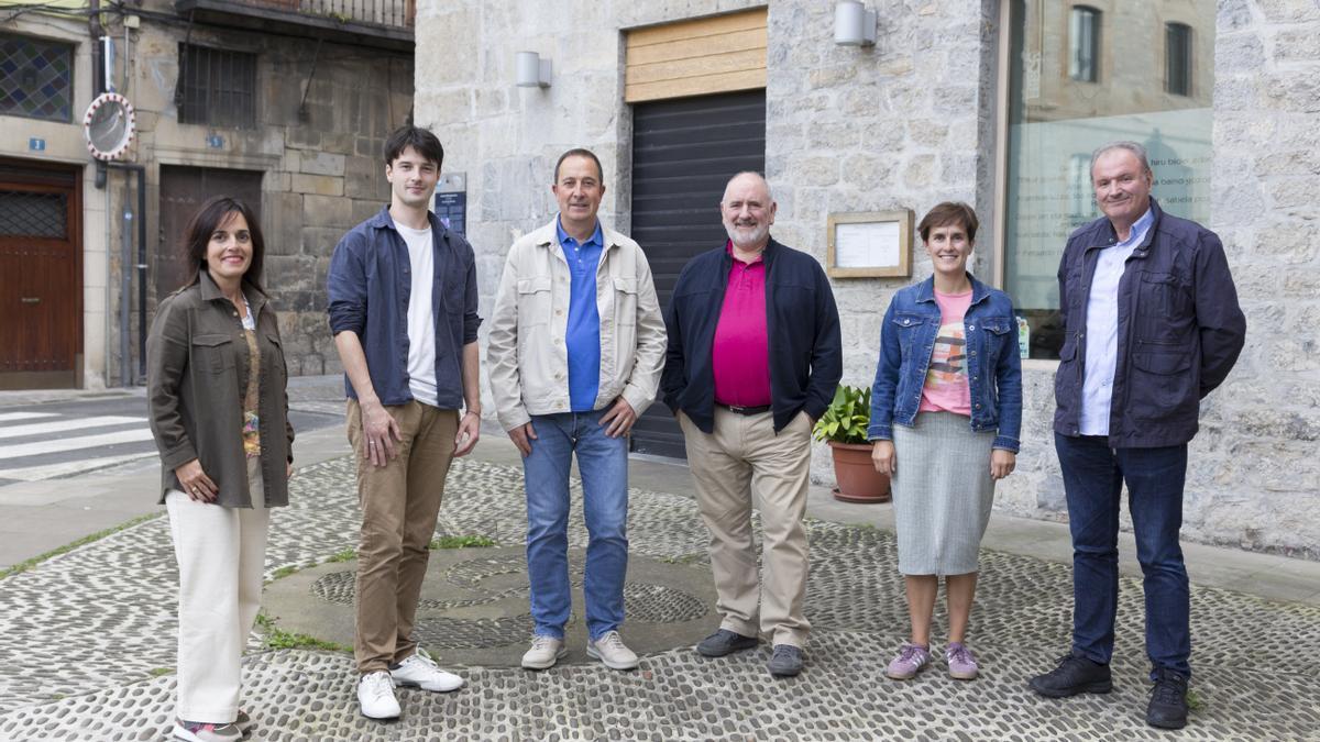 Ediles del grupo municipal del PNV de Bergara.