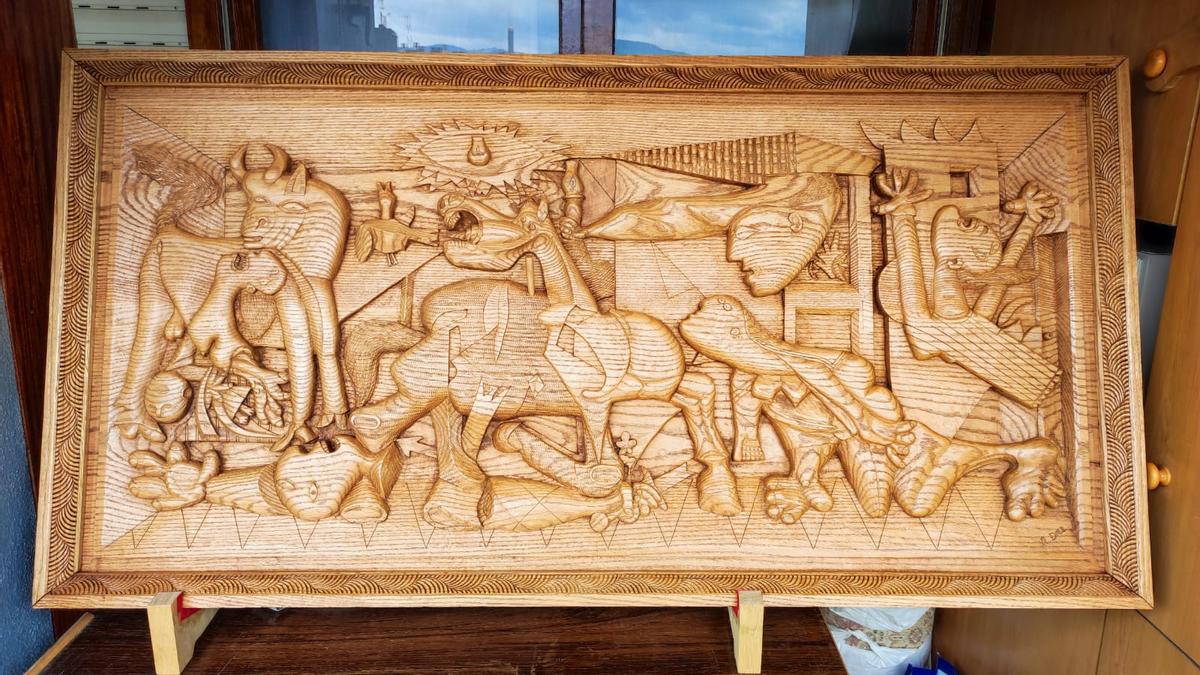 Reproducción del cuadro de Guernica