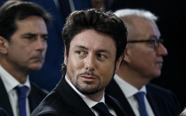 El periodista Andrea Giambruno, ex pareja de la primera ministra de Italia, Giorgia Meloni.