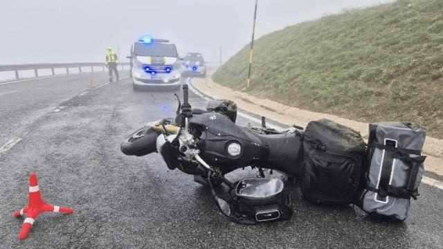 Motocicleta del hombre fallecido. / REDACCIÓN DDN