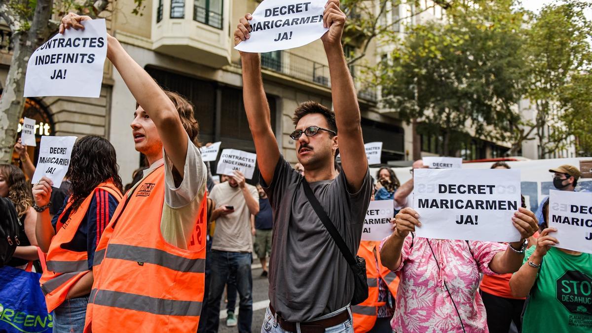 La crisis de vivienda deriva en movilizaciones en Catalunya.