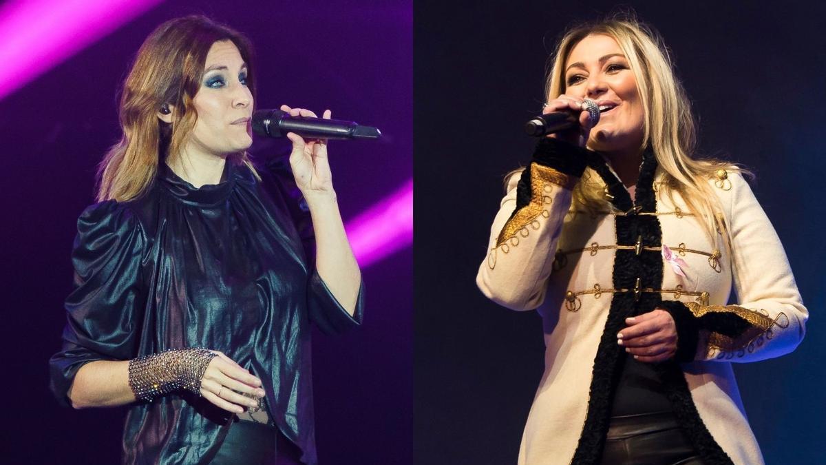 Leire Martínez y Amaia Montero, vocalistas de La Oreja de Van Gogh.