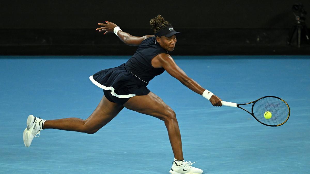 Venus Williams, durante su concurso en el Open de Australia.