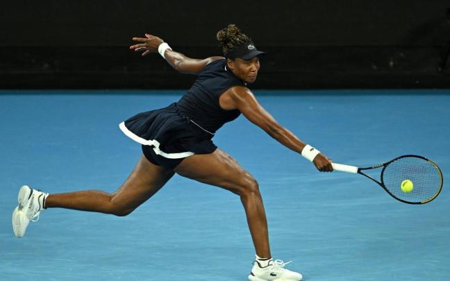 Venus Williams, durante su concurso en el Open de Australia.