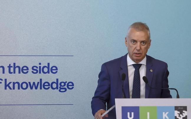 Urkullu durante un acto esta misma semana.