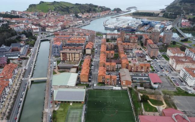 Vista aérea de Zumaia.