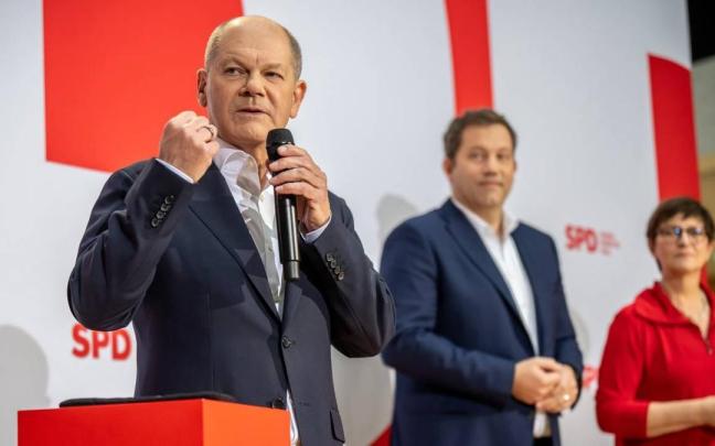 candidato a canciller del Partido Socialdemócrata de Alemania, Olaf Scholz