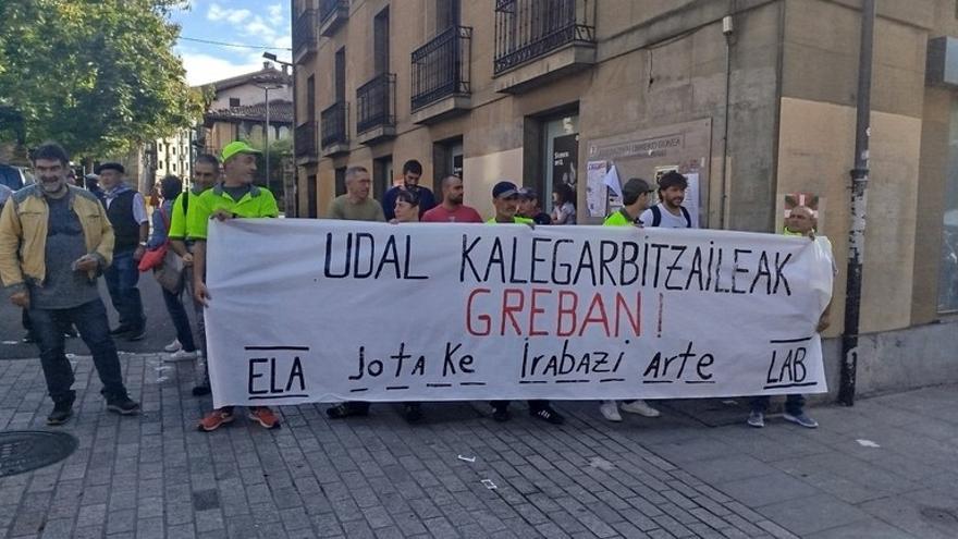 Una de las concentraciones llevadas a cabo por los trabajadores de la limpieza viaria.