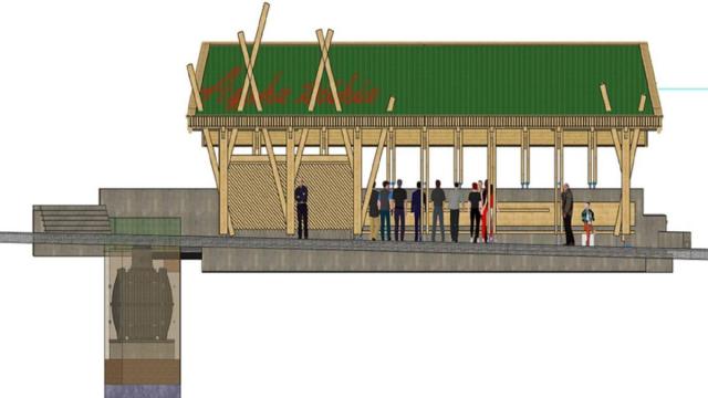 Recreación de la cubierta.