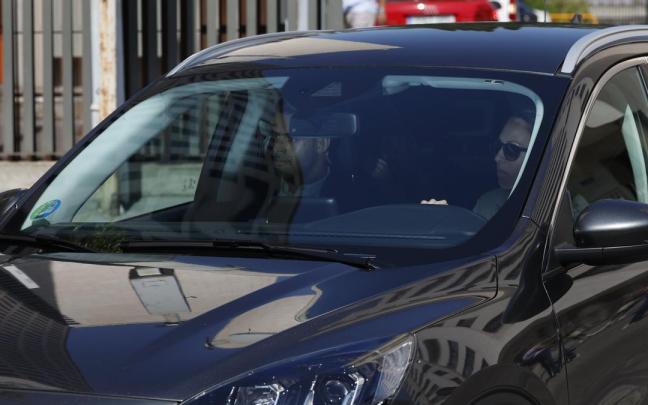 Vehículo en el que Begoña Gómez abandonó los juzgados de Instrucción en su anterior comparecencia ante la jueza.