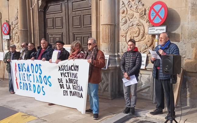 Imagen de una concentración contra los abusos de la Iglesia.