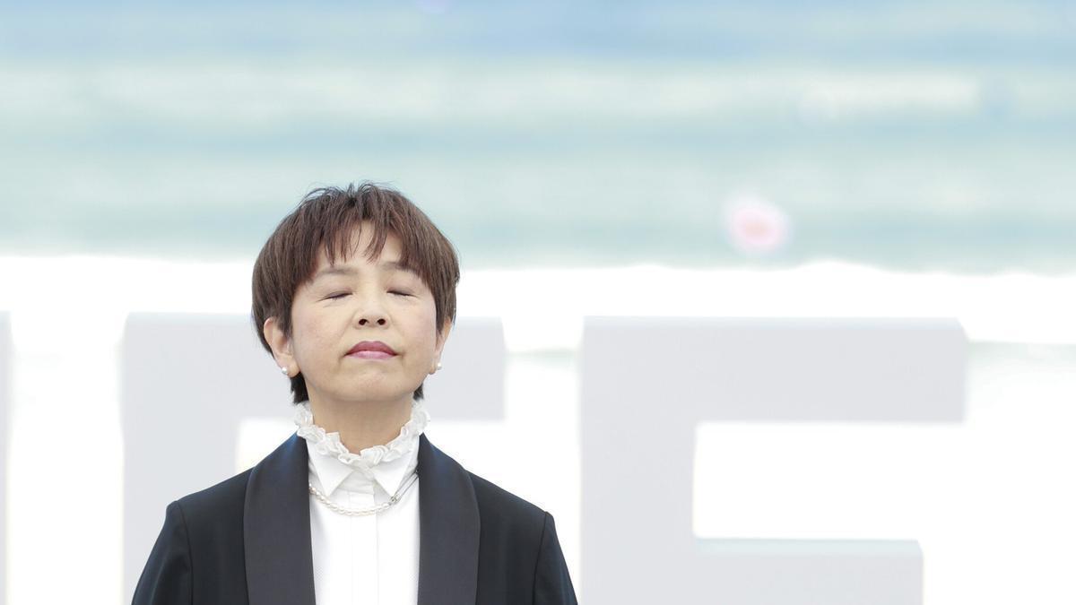 Maha Harada ha presentado este lunes su película 'In My Father's Room', que compite por la Concha de Oro