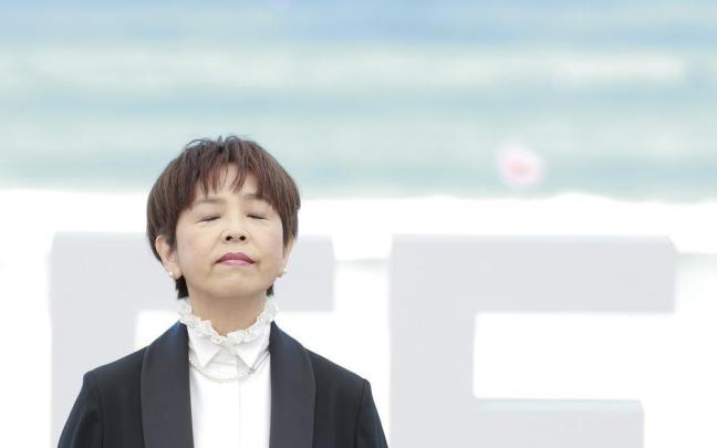 Maha Harada ha presentado este lunes su película 'In My Father's Room', que compite por la Concha de Oro