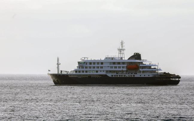 El crucero de lujo MV Hondius en el que se han detectado los casos de hantavirus.